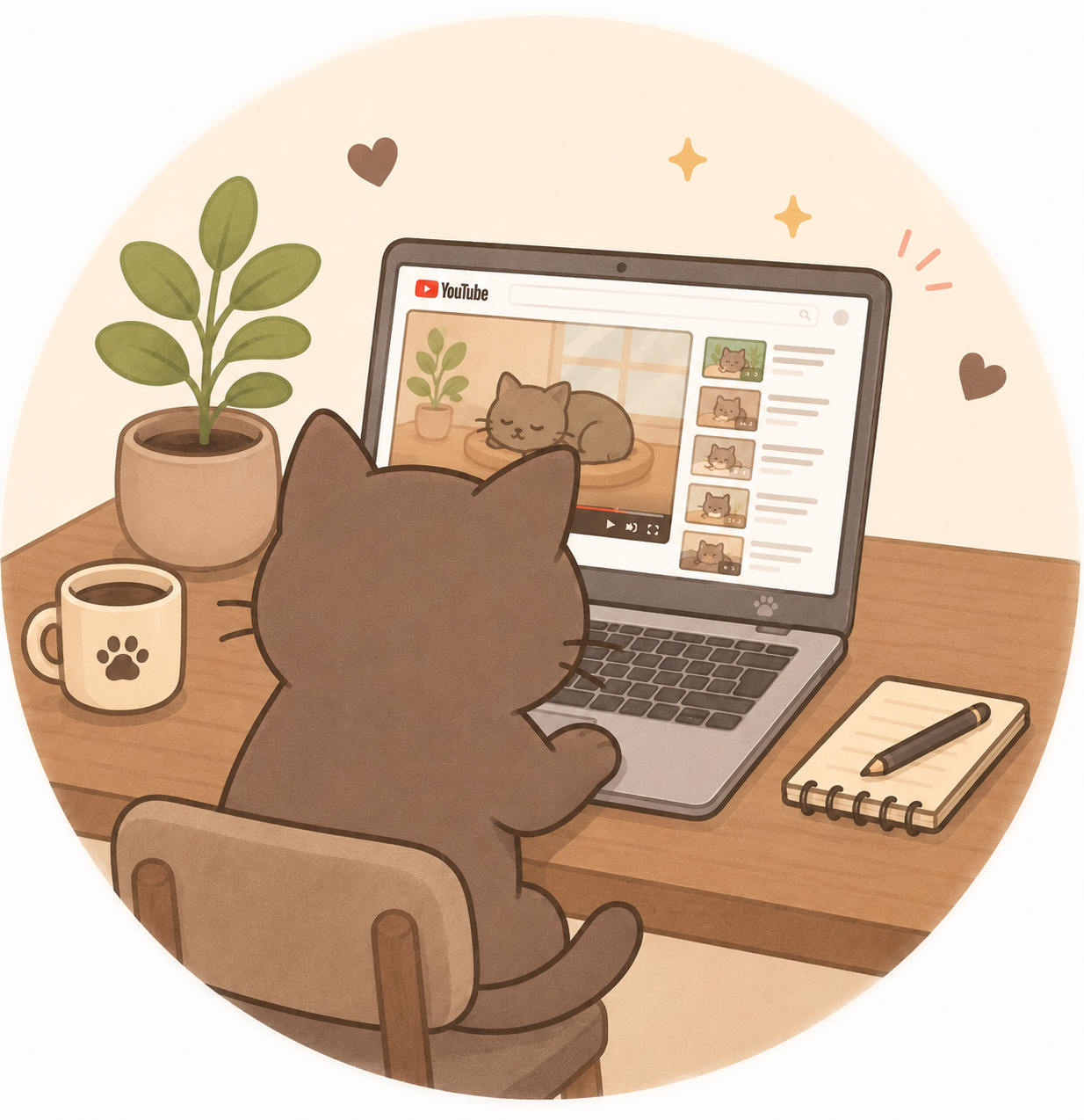 YouTube見る猫